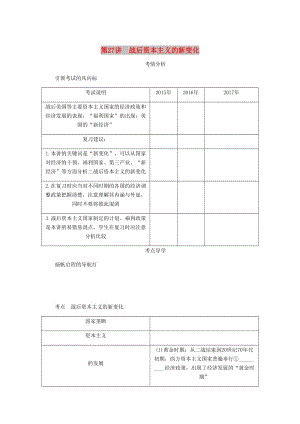 （江蘇專版）2019年高考?xì)v史總復(fù)習(xí) 第十三單元 世界資本主義經(jīng)濟(jì)政策的調(diào)整 第27講 戰(zhàn)后資本主義的新變化學(xué)案.doc