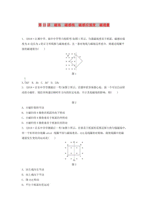 江蘇省2019版高中物理學(xué)業(yè)水平測(cè)試復(fù)習(xí) 第九章 磁場(chǎng) 第23講 磁場(chǎng) 磁感線(xiàn) 磁感應(yīng)強(qiáng)度 磁通量對(duì)點(diǎn)練 選修1 -1.doc