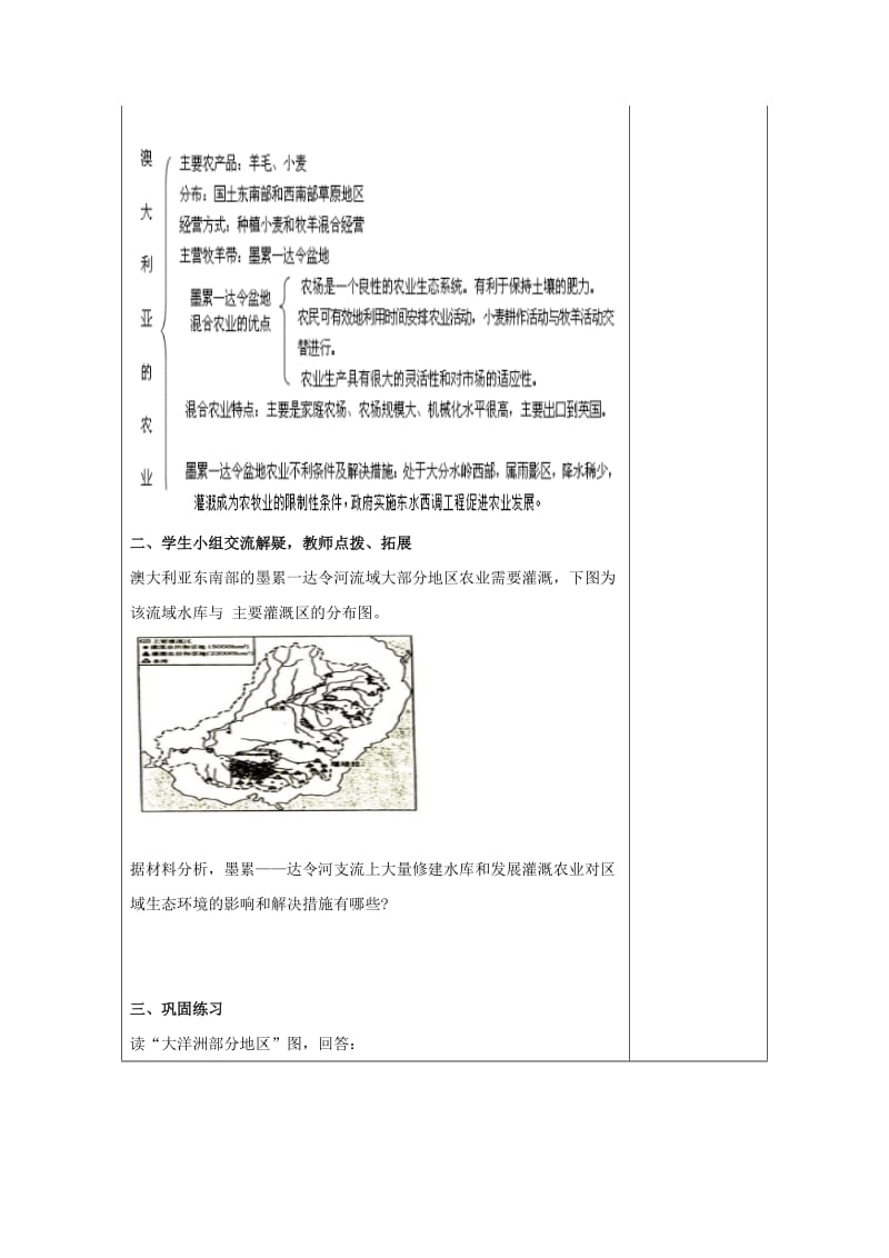 吉林省伊通满族自治县高中地理 世界地理 第七章 大洋洲 澳大利亚学案 新人教版必修2.doc_第3页