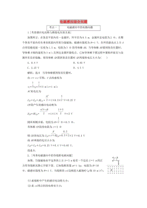 （江蘇專版）2019版高考物理二輪復(fù)習(xí) 專題四 第三講 電磁感應(yīng)綜合問題課前自測診斷卷（含解析）.doc