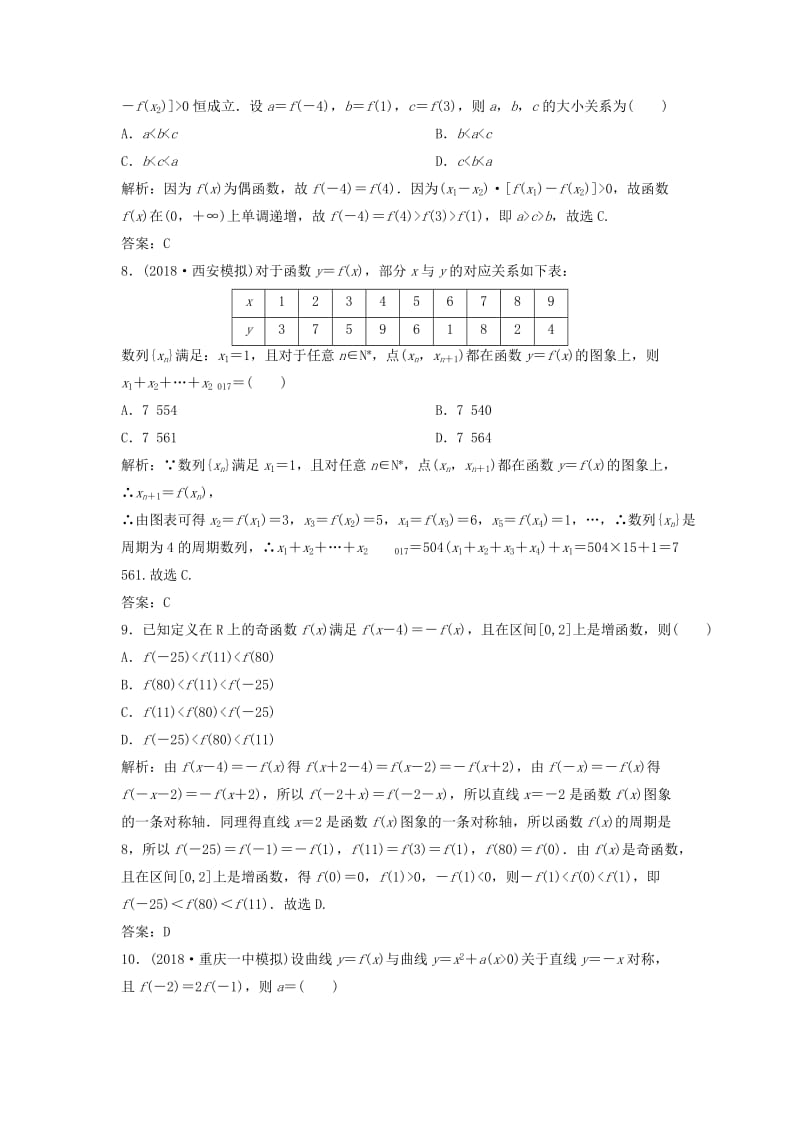 2019高考数学二轮复习 第一部分 压轴专题二 函数与导数 第1讲 用导数研究函数的基本问题练习 理.doc_第3页