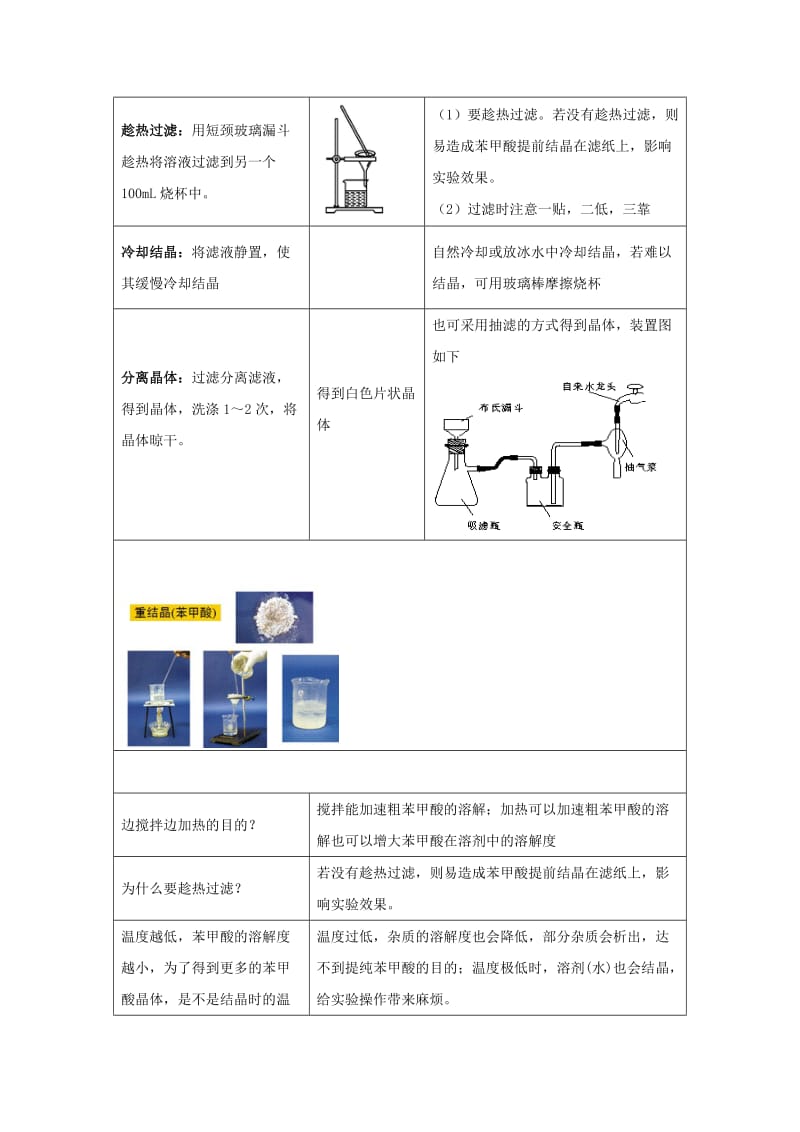 2019高二化学 实验6 苯甲酸的重结晶学案.docx_第3页