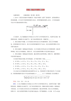 2020版高考物理一輪復(fù)習(xí) 全程訓(xùn)練計劃 課練10 實驗：驗證牛頓第二定律（含解析）.doc