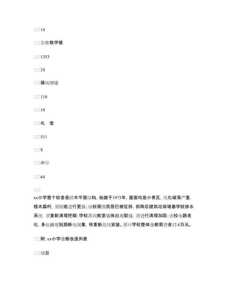 学校维修改造的请示报告.doc_第2页