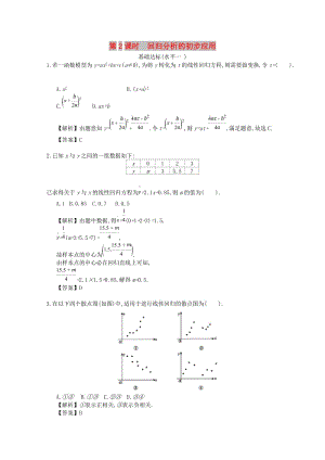 四川省成都市高中數(shù)學 第三章 統(tǒng)計案例 第2課時 回歸分析的初步應用同步測試 新人教A版選修2-3.doc