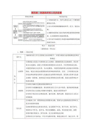 （江蘇專版）2020版高考政治一輪復(fù)習(xí) 第二單元 為人民服務(wù)的政府 第四課 我國政府受人民的監(jiān)督講義 新人教版必修2.doc