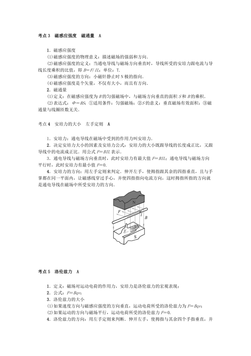 2019高考物理总复习 考查点19 磁场掌中宝素材.doc_第3页