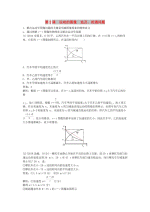 2019版高考物理總復(fù)習(xí) 第2課 運(yùn)動(dòng)的圖像 追及、相遇問(wèn)題練習(xí).doc