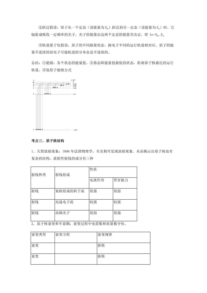 （全国通用）2018年高考物理总复习《近代物理初步》专题突破学案.doc_第3页