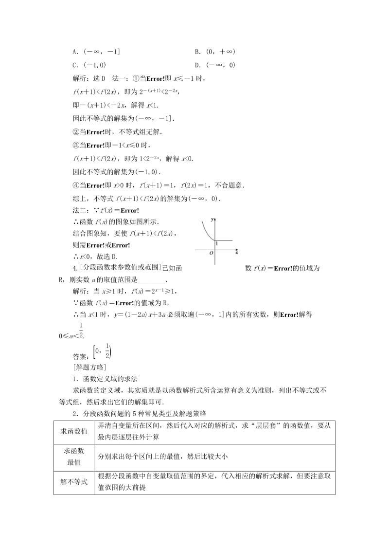 （通用版）2019版高考数学二轮复习 第一部分 第二层级 重点增分 专题一 函数的图象与性质讲义 理（普通生含解析）.doc_第2页