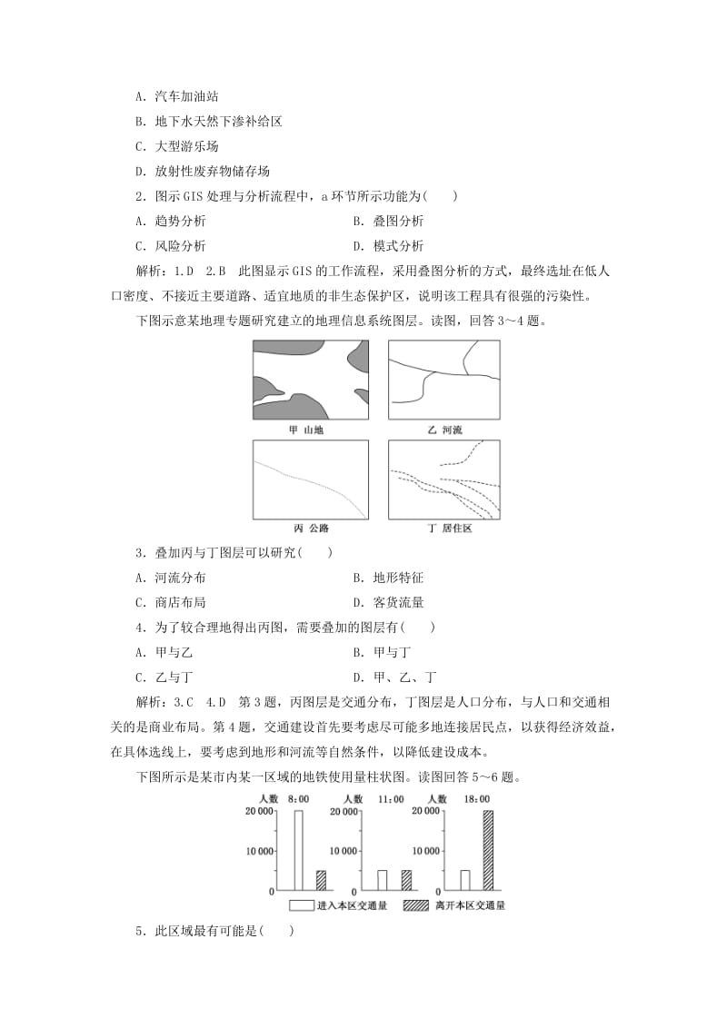 2019高中地理 第二单元 城市与地理环境 小专题大智慧 地理信息系统在区域管理中的功能及应用学案（含解析）鲁教版必修2.doc_第2页