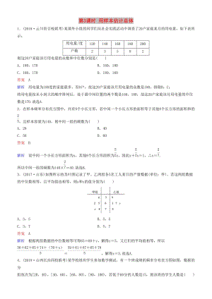 2019高考數(shù)學(xué)一輪復(fù)習 第10章 算法初步與統(tǒng)計 第3課時 用樣本估計總體練習 理.doc