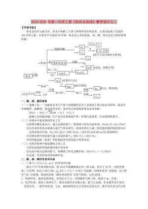 2019-2020年高一化學(xué)上冊(cè)《知識(shí)點(diǎn)總結(jié)》教學(xué)設(shè)計(jì)之二.doc