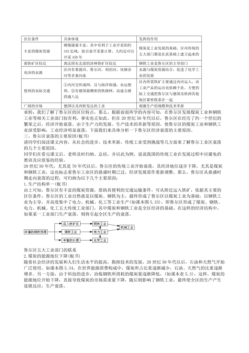 2019-2020年高一地理 第五单元第八节传统工业区教案 人教大纲版必修下册.doc_第3页