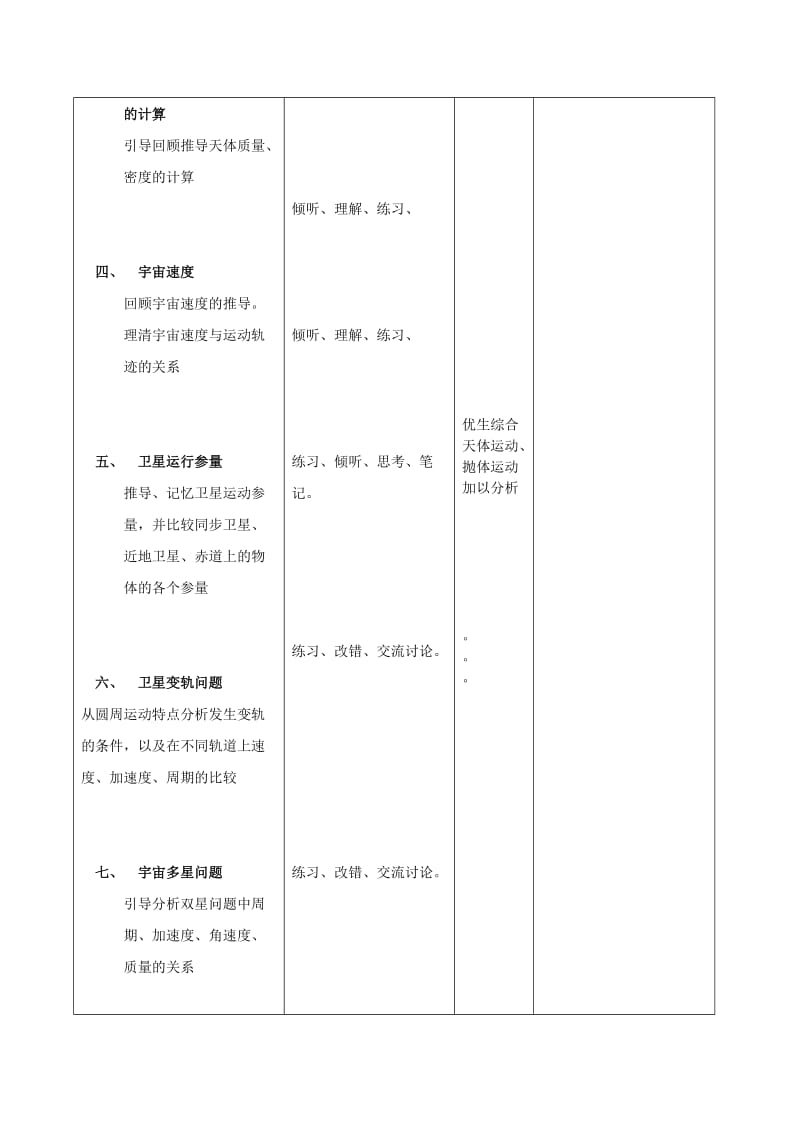 2019-2020年高三物理《万有引力与航天》教学设计.doc_第2页