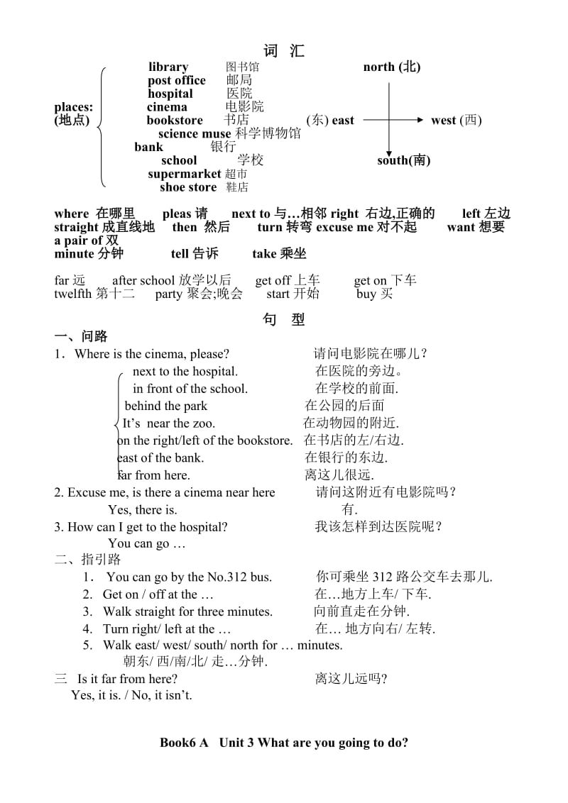 2019年六年级英语上册各单元知识点归纳及练习.doc_第2页