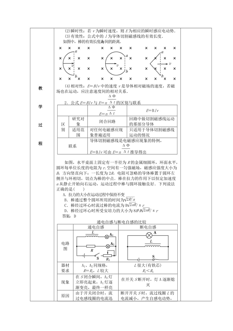 2019-2020年高三物理一轮复习 法拉第电磁感应定律 自感 涡流教案2.doc_第2页