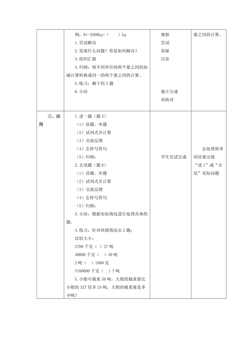 2019年四年级数学上册 2.4从克到吨（第2课时）教案 沪教版.doc_第2页