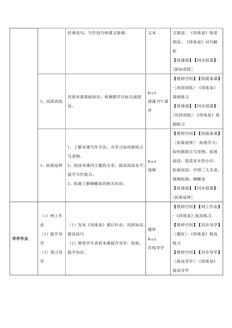 2019年三年级语文下册 4 珍珠泉教学设计 新人教版 (I).doc_第2页