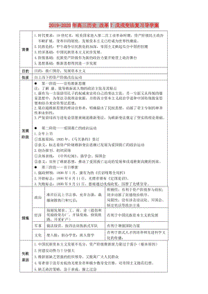 2019-2020年高三歷史 改革7 戊戌變法復(fù)習(xí)導(dǎo)學(xué)案.doc