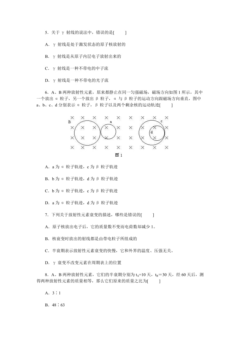 2019-2020年新课标人教版3-5选修三18.2《放射性元素的衰变》WORD教案4.doc_第2页