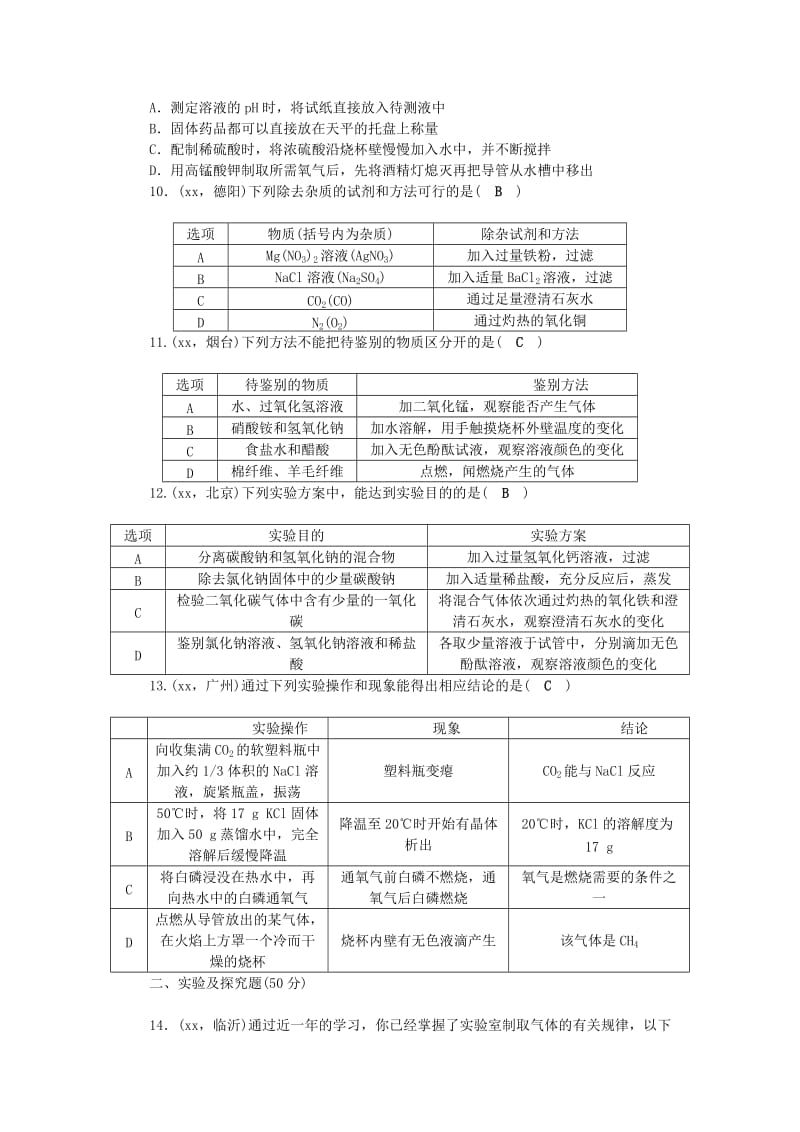 2019-2020年中考化学总复习 第五单元检测题考点跟踪突破.doc_第2页