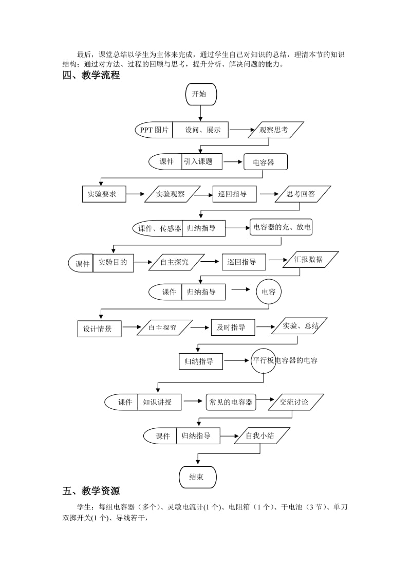 2019-2020年人教版高中物理高二《电容器的电容》表格式教学设计.doc_第2页