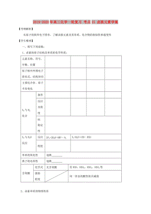 2019-2020年高三化學一輪復習 考點15 鹵族元素學案.doc