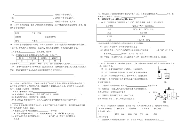 2019-2020年初中毕业生学业考试化学试卷.doc_第2页