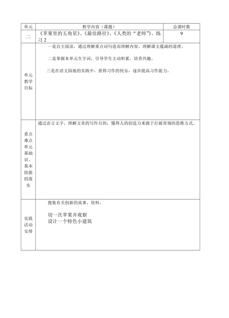 2019年四年级第二学期语文教学计划 (I).doc_第2页