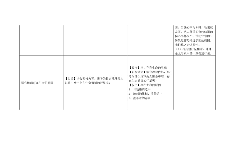 2019-2020年高一地理《宇宙中的地球》教学设计.doc_第3页