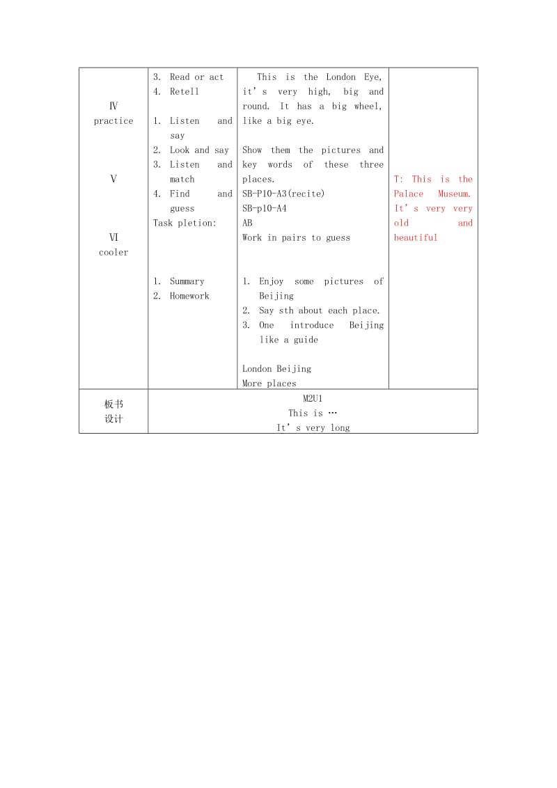 2019年(春)三年级英语下册 Module 2 Unit 1《It’s very long》教案 外研版.doc_第2页