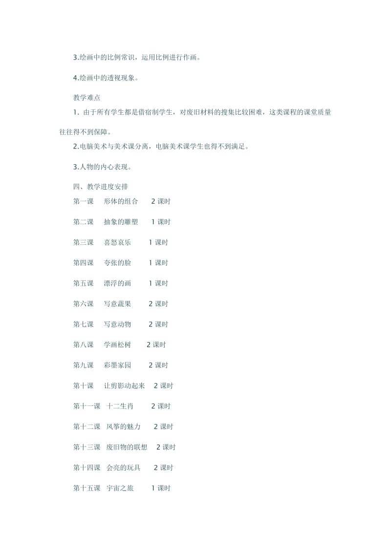 2019年五年级美术下学期教学计划.doc_第2页