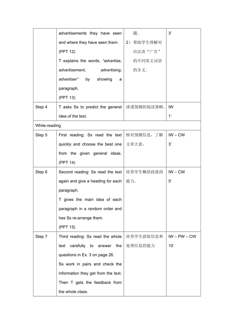 2019-2020年北师大版英语高一下册Module 4《Unit 11 The Media》(lesson3第一课时)word教案.doc_第3页