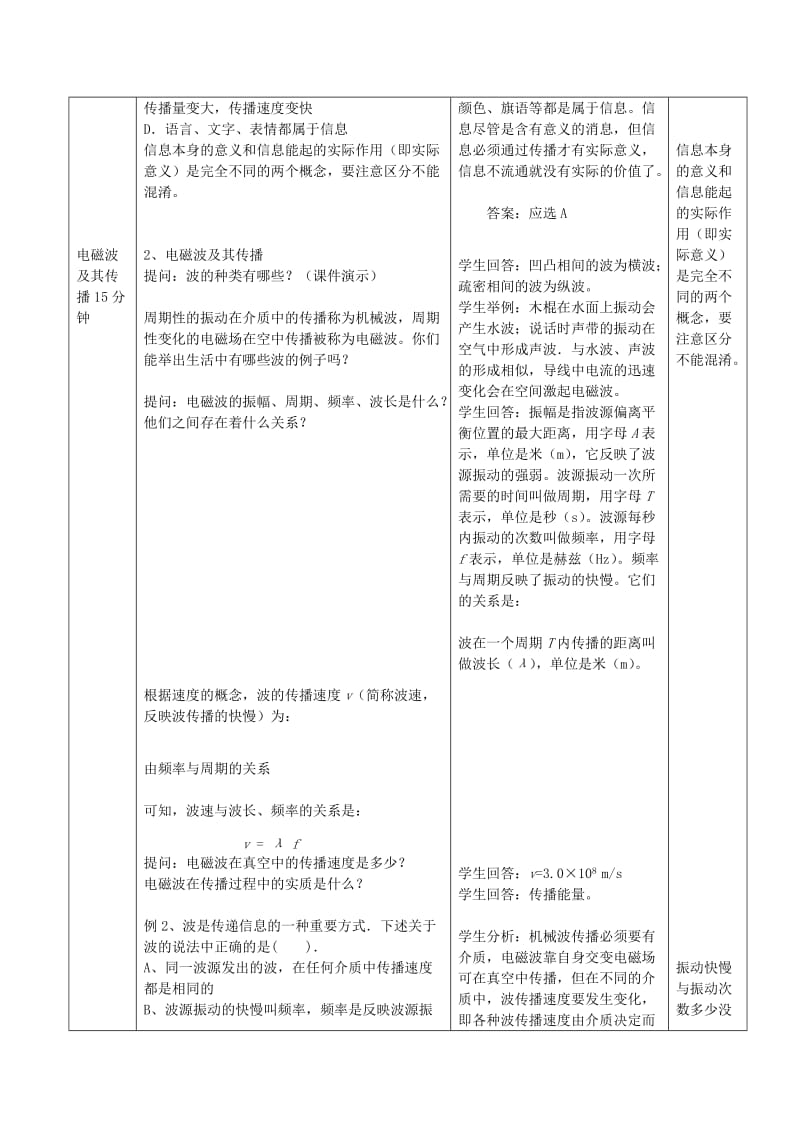 2019-2020年中考物理第一轮复习 第二十一 二章《电磁波与现代通讯 能源与可持续发展》教案.doc_第2页