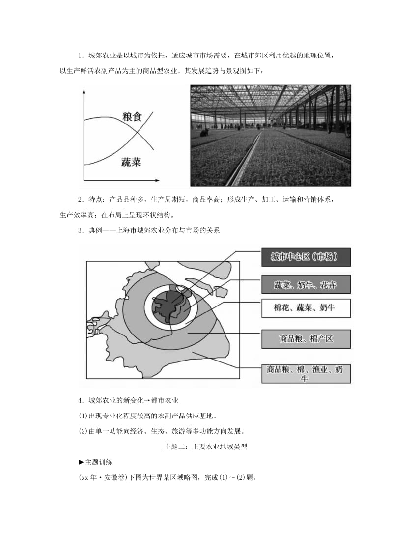 2019-2020年人教版高中地理必修2第3章《农业地域的形成与发展》word复习学案.doc_第2页