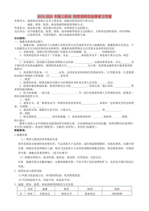 2019-2020年高三政治 投資理財(cái)?shù)倪x擇復(fù)習(xí)學(xué)案.doc