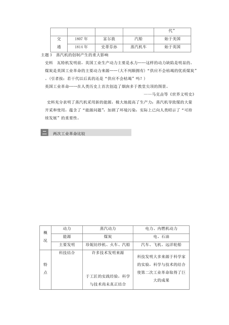 2019-2020年高三历史第19讲《改变世界的工业革命》说课稿.doc_第3页