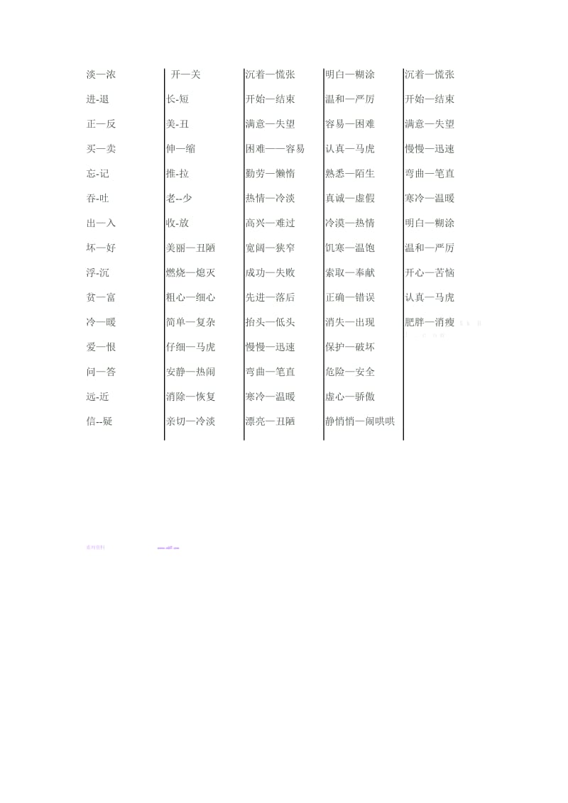 2019年二年级语文上册近义词反义词-北师大版小学二年级.doc_第2页