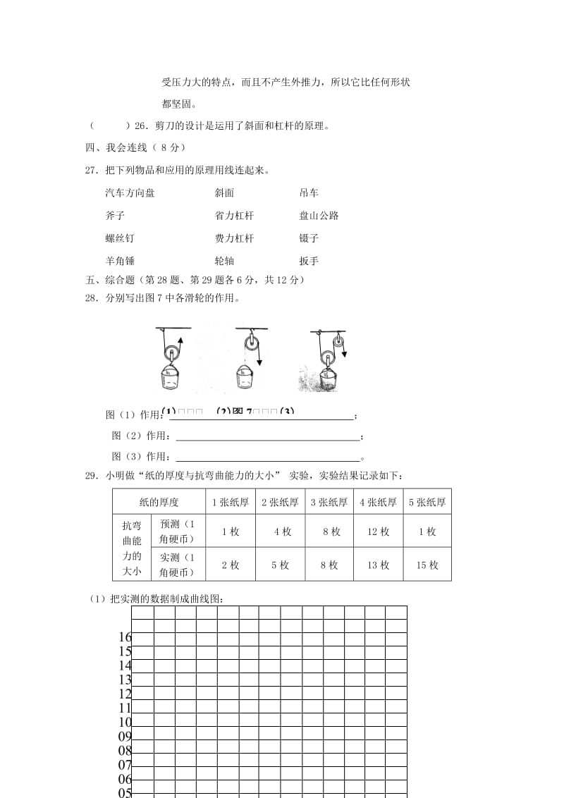 2019秋六年级科学上册期中试卷教科版.doc_第2页