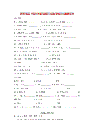 2019-2020年高一英語(yǔ) Book3 Unit3學(xué)案3 人教新目標(biāo).doc