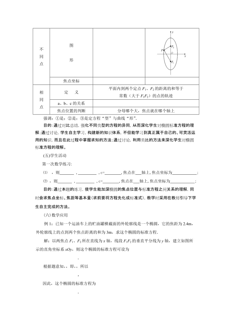 2019-2020年苏教版高中数学（选修1-1）2.2《椭圆》word教案.doc_第3页