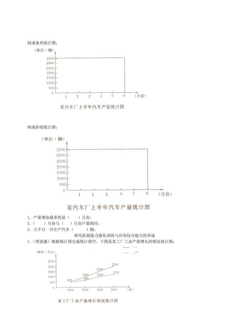 2019年四年级数学下册 7《统计》单元测试卷 新人教版.doc_第2页