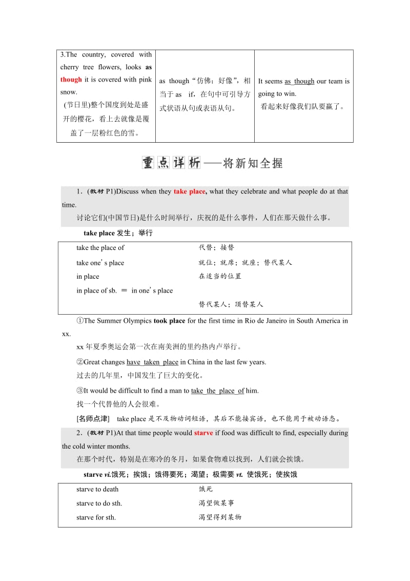 2019-2020年人教版高中英语必修三教学案：Unit 1 Section 2(含答案).doc_第3页