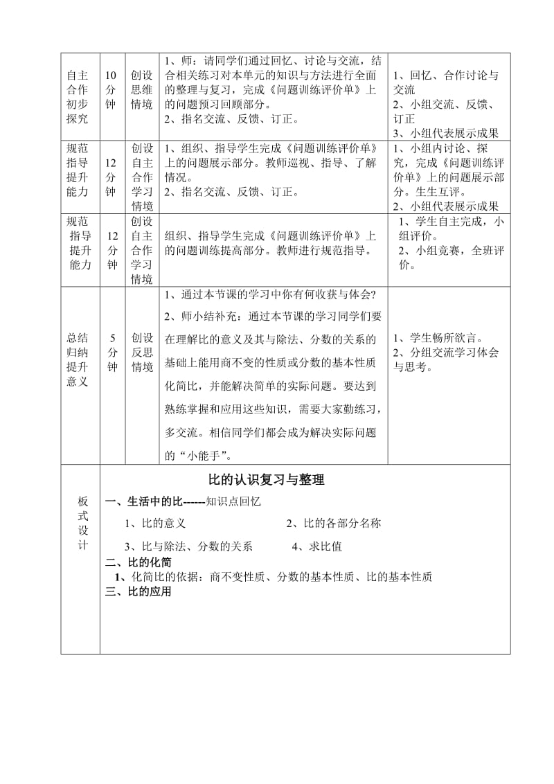 2019年六年级数学《比的认识整理与复习》一案三单.doc_第2页