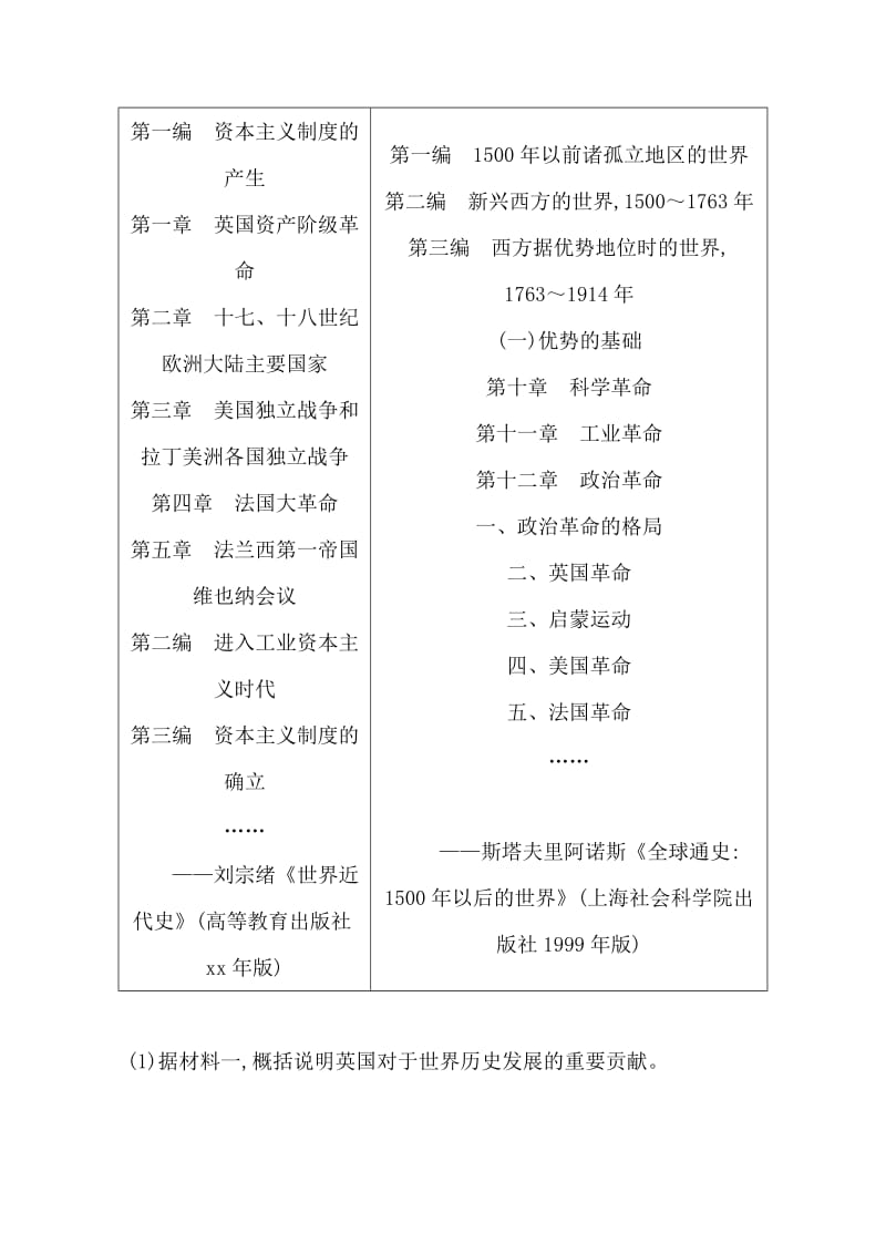 2019-2020年高三历史二轮复习套餐训练 主题二 史观解读.doc_第3页