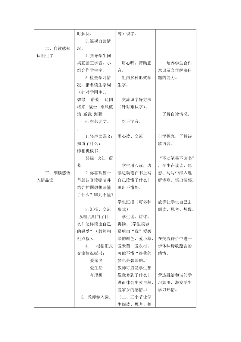 2019年三年级语文上册1.1爱什么颜色教案北师大版.doc_第3页