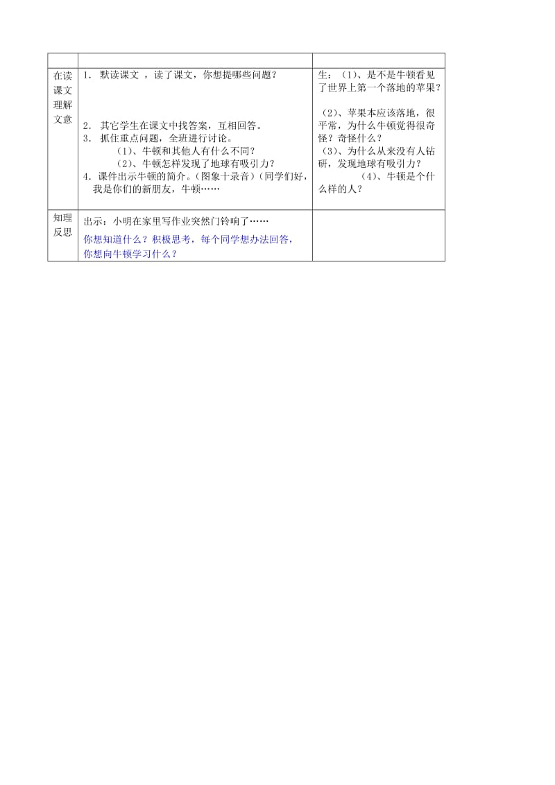 2019年二年级语文上册5.1苹果落地教案2北师大版.doc_第2页