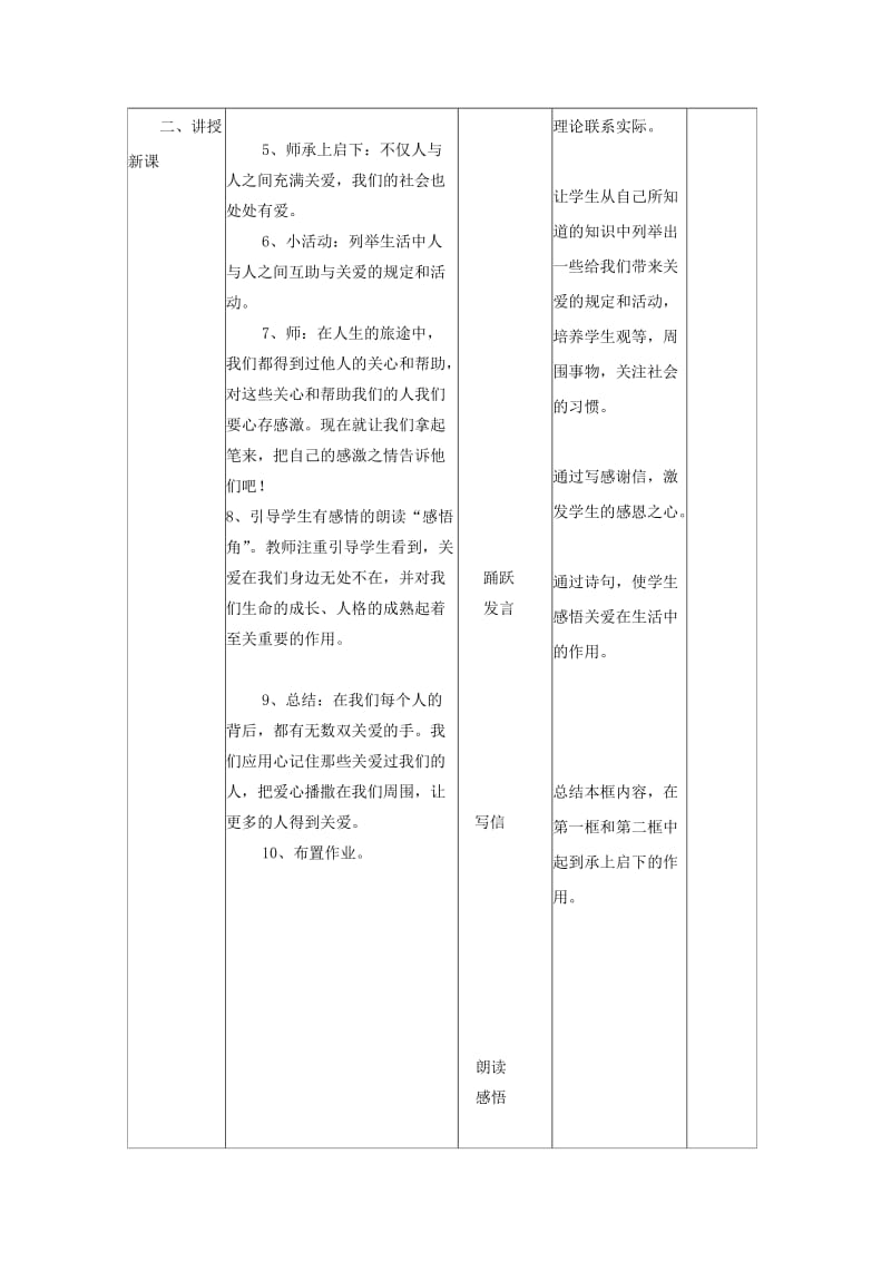 2019-2020年人民版思品九年《伸出你的手》word教案.doc_第3页