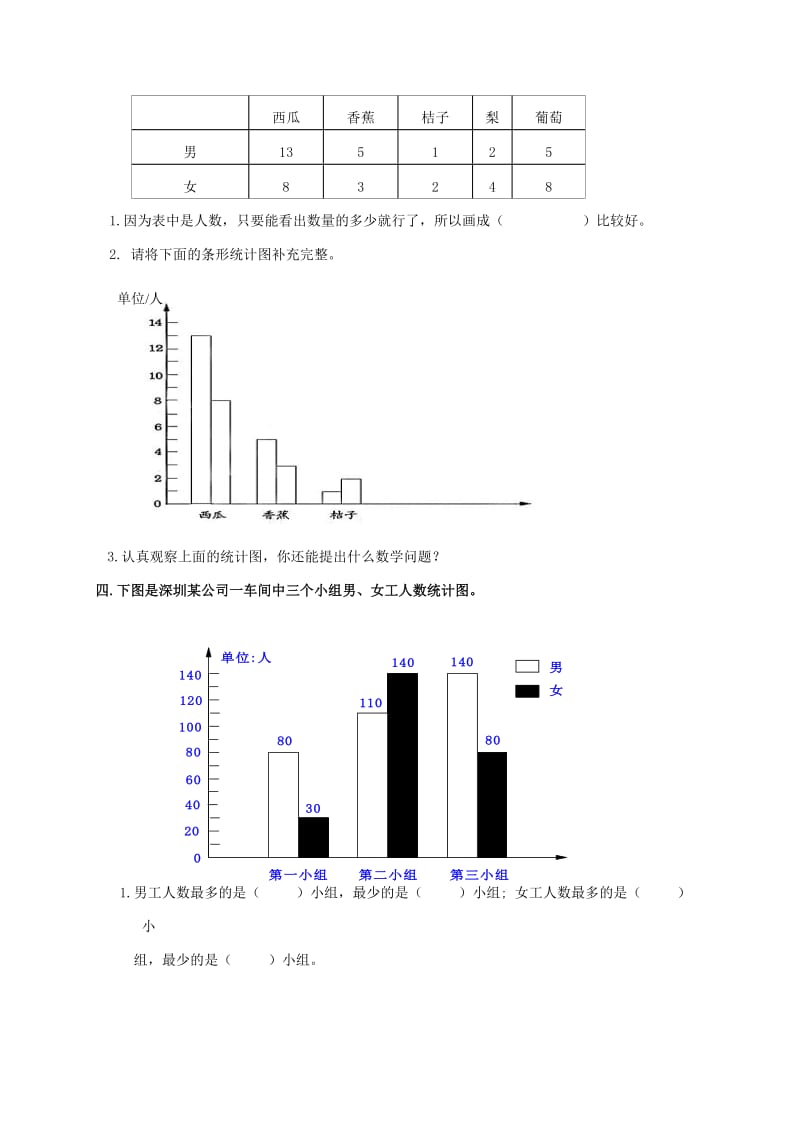 2019年四年级数学上册 专项复习 统计与可能性 新人教版.doc_第2页